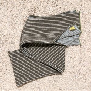 Katie Mawson Brown Striped Garter Stitch Scarf